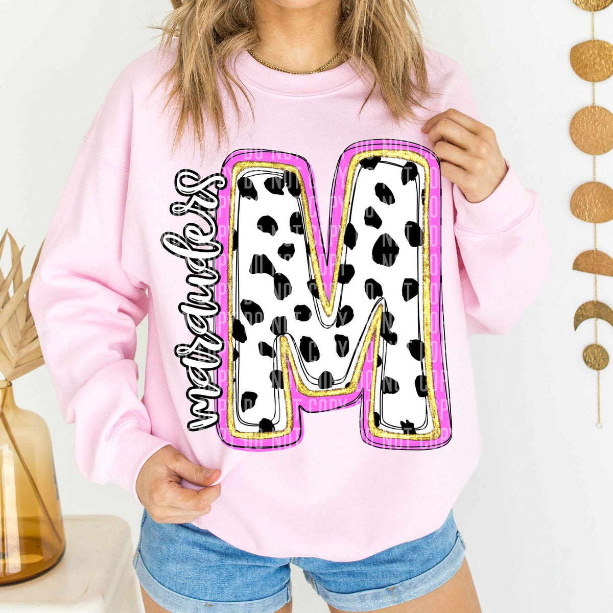 Marauders Polka Font Mascot Caplinger 56183 DTF transfer