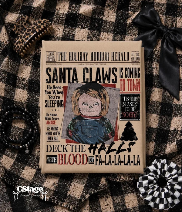 Santa claws C in santa suit (Lyttle) DTF Transfer