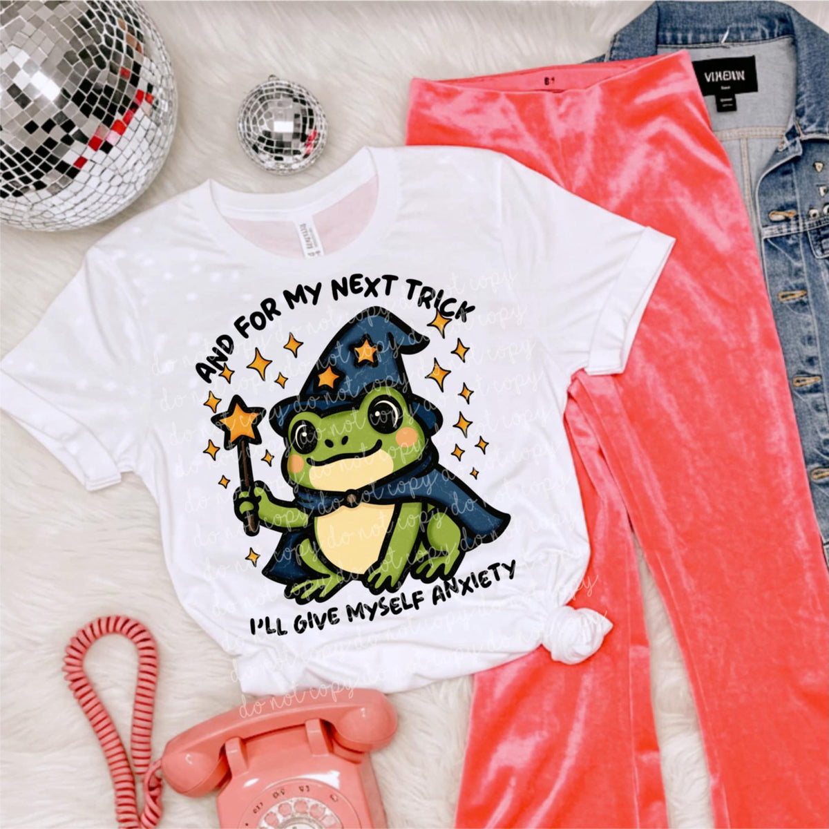 Anxiety Witchy Frog (MMD) DTF transfer