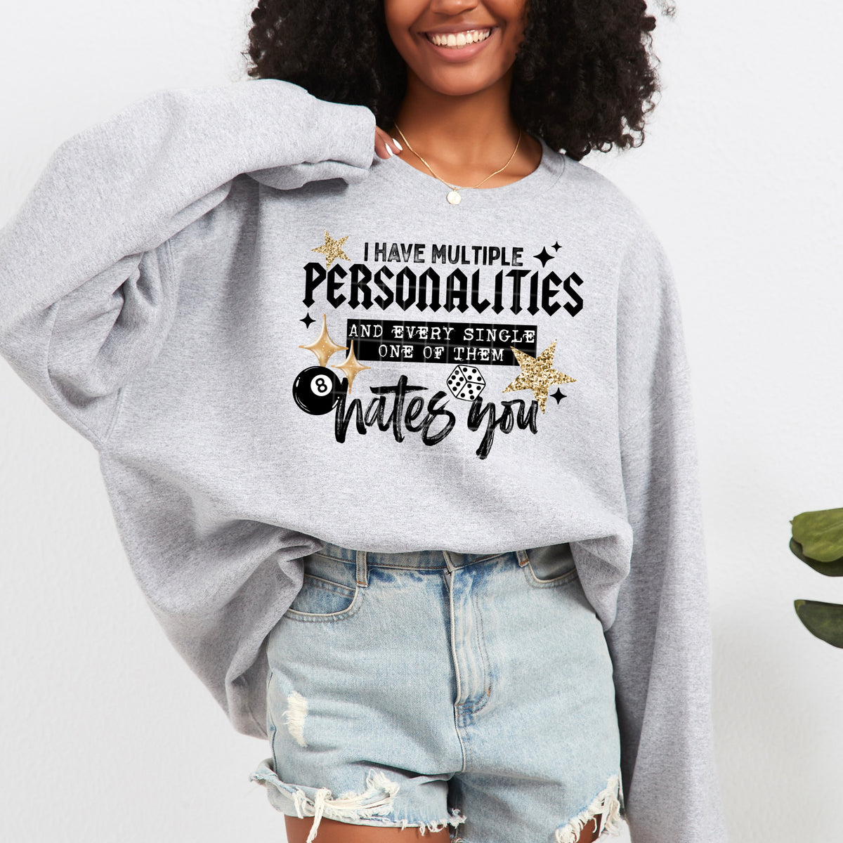 Multiple personalities and they all hate you BLACK (CSC) DTF Transfer
