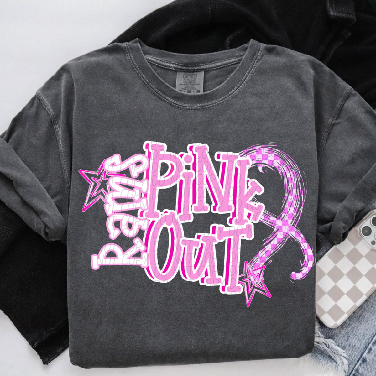 Rams Pink Out (city) DTF Transfer