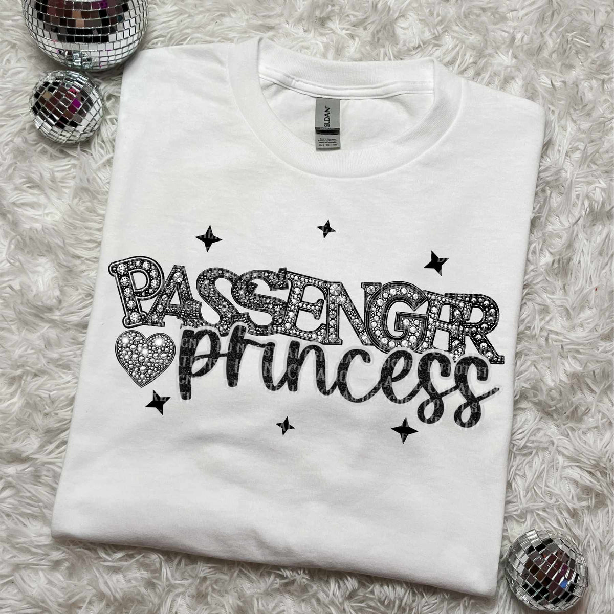 Passenger princess rhinestone (LANE) 50884 DTF transfer