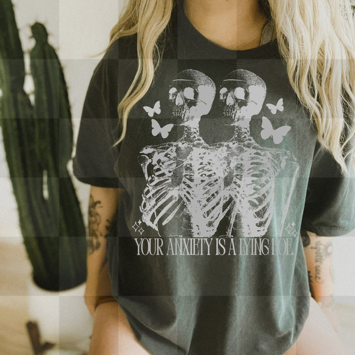 Your anxiety is a lying hoe bitch (unhinged) DTF TRANSFER