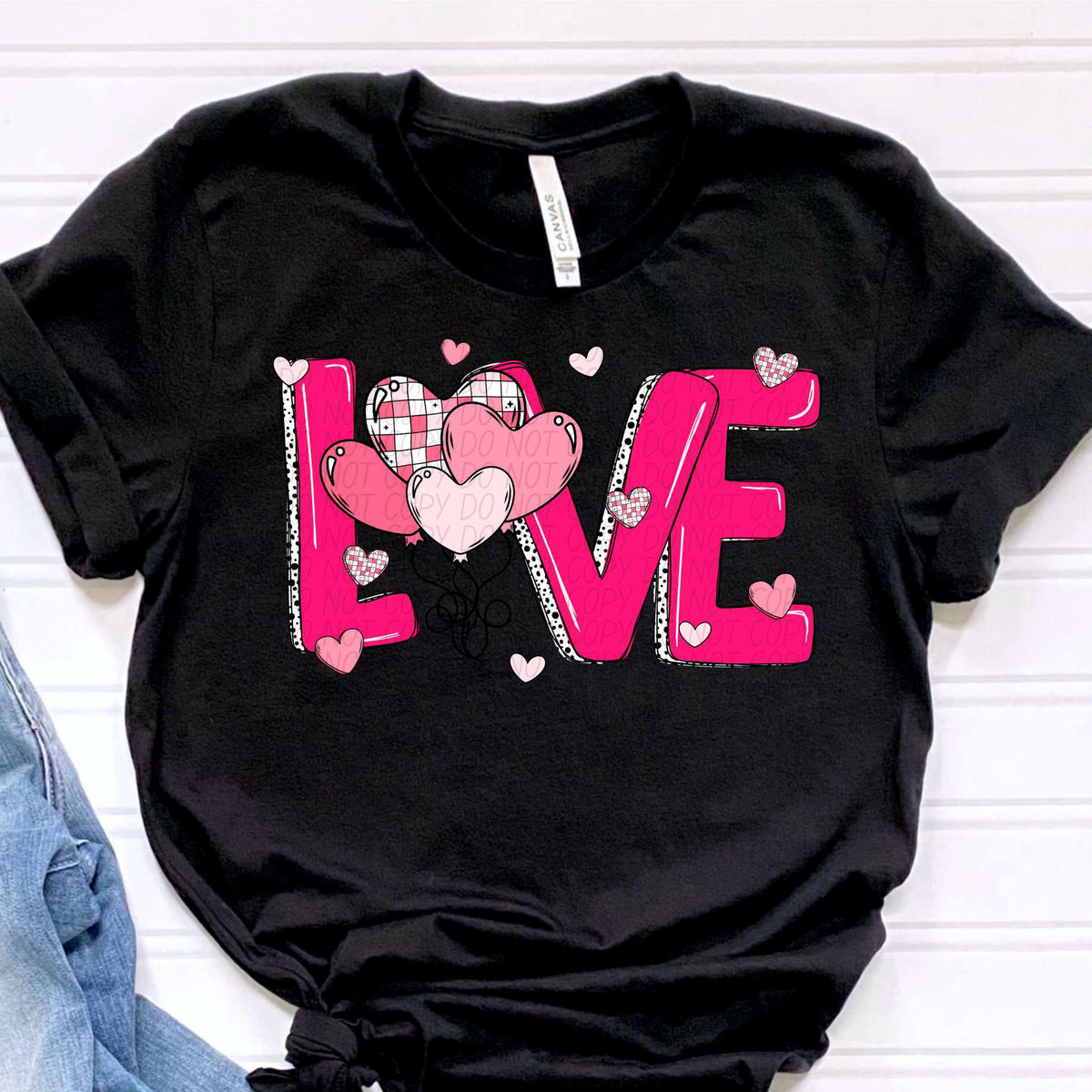 Love heart balloons (CITY) 75757 DTF transfer
