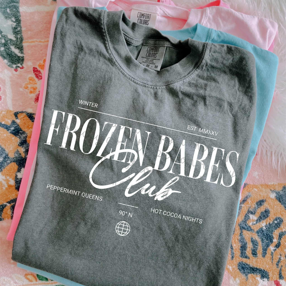 Frozen Babes Club WHITE MMD DTF Transfer