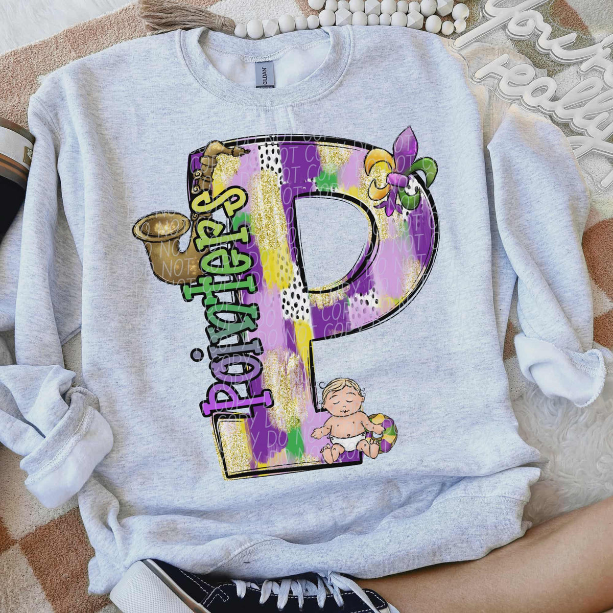 Pointers Mardi Gras (city) DTF Transfer