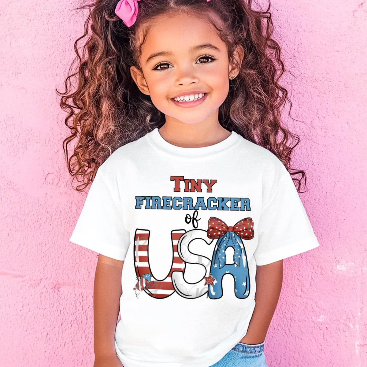 Tiny firecracker of USA GIRL (Virgo) 96759 DTF transfer