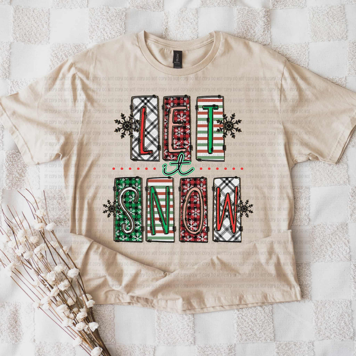 Let it Snow blocks (c’s) 114517 DTF Transfer