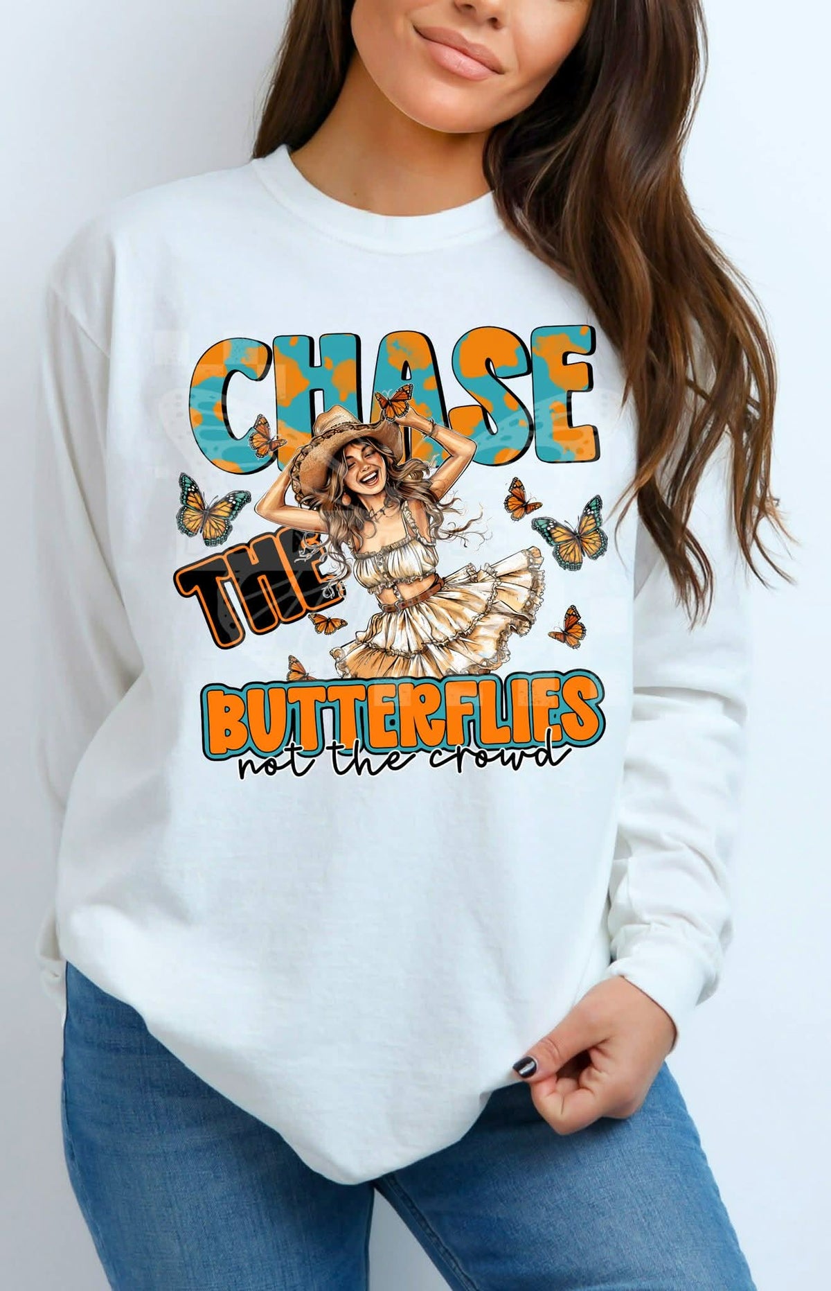 Chase the butterflies (C's) special DTF transfer
