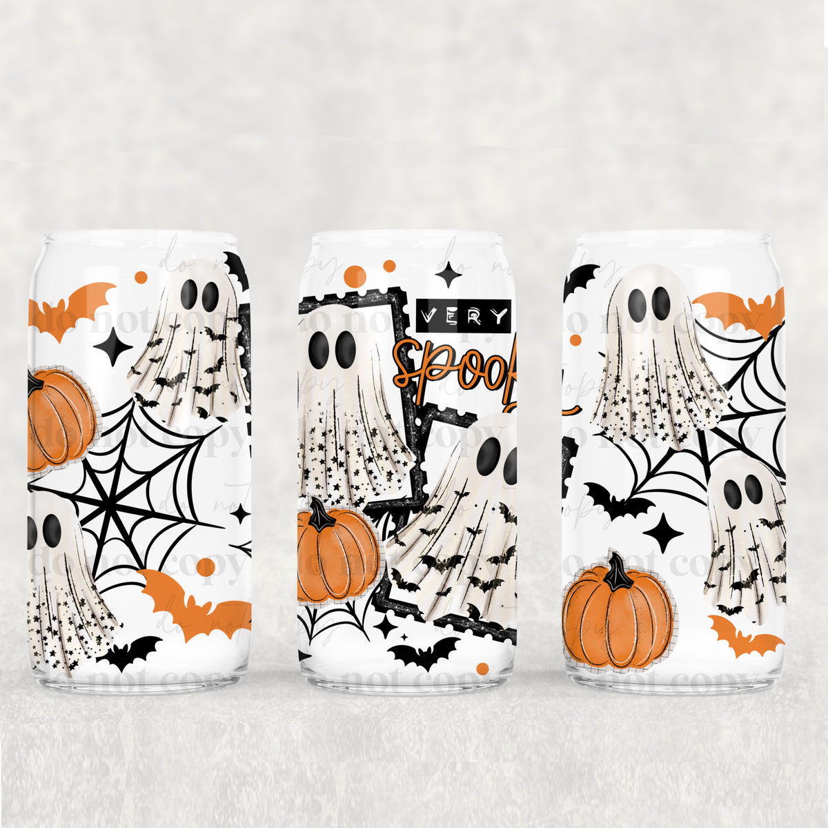 Very spooky ghost stamps (CSC) UV DTF WRAP