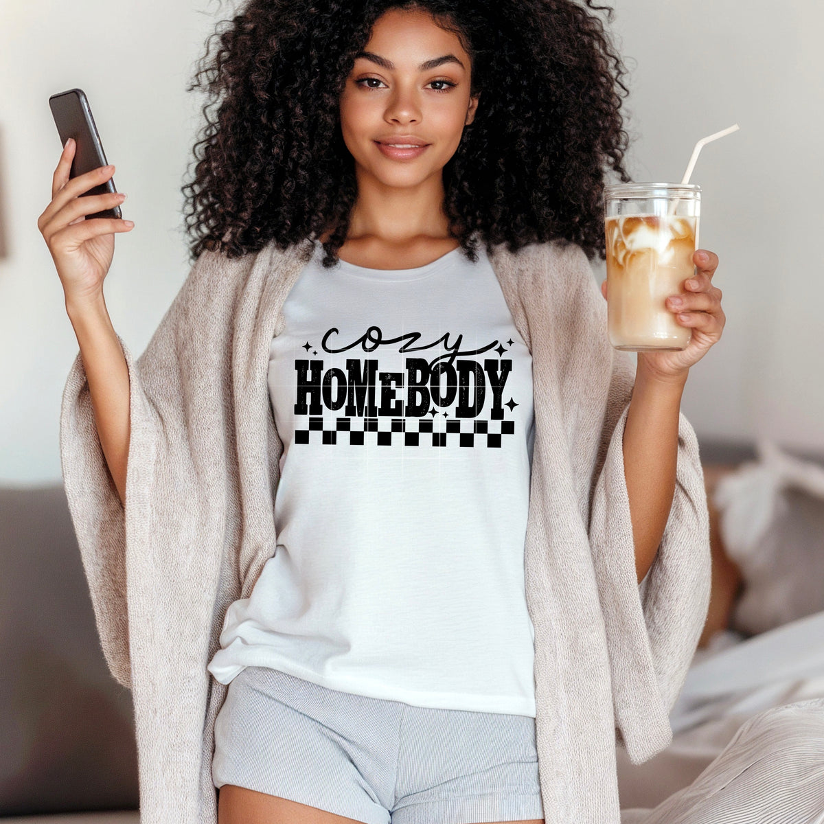 Cozy Homebody BLACK (CSC) DTF Transfer