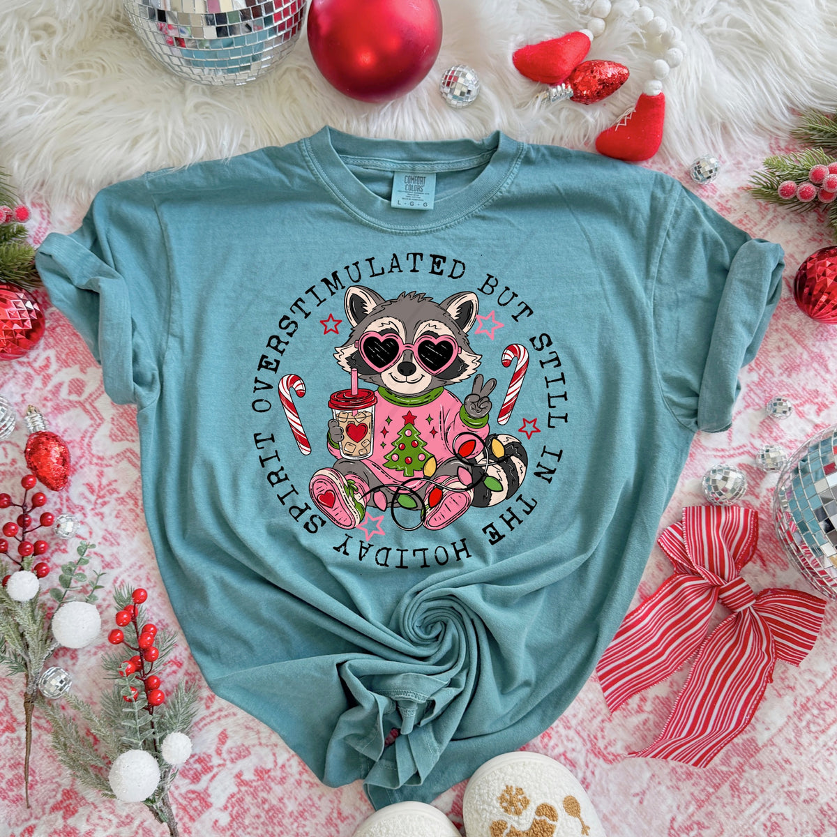 Overstimulated raccoon (exclusive) DTF Transfer