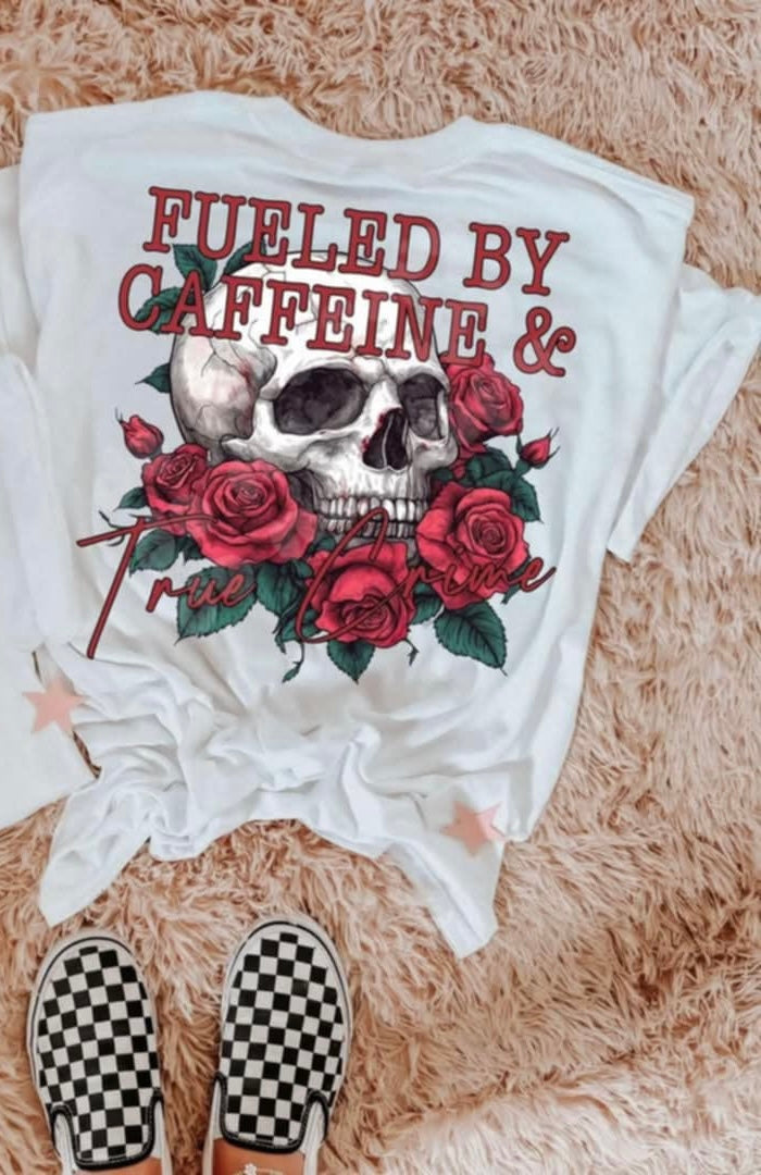 Fueled by caffeine & true love (Lyttle) 90055 DTF transfer