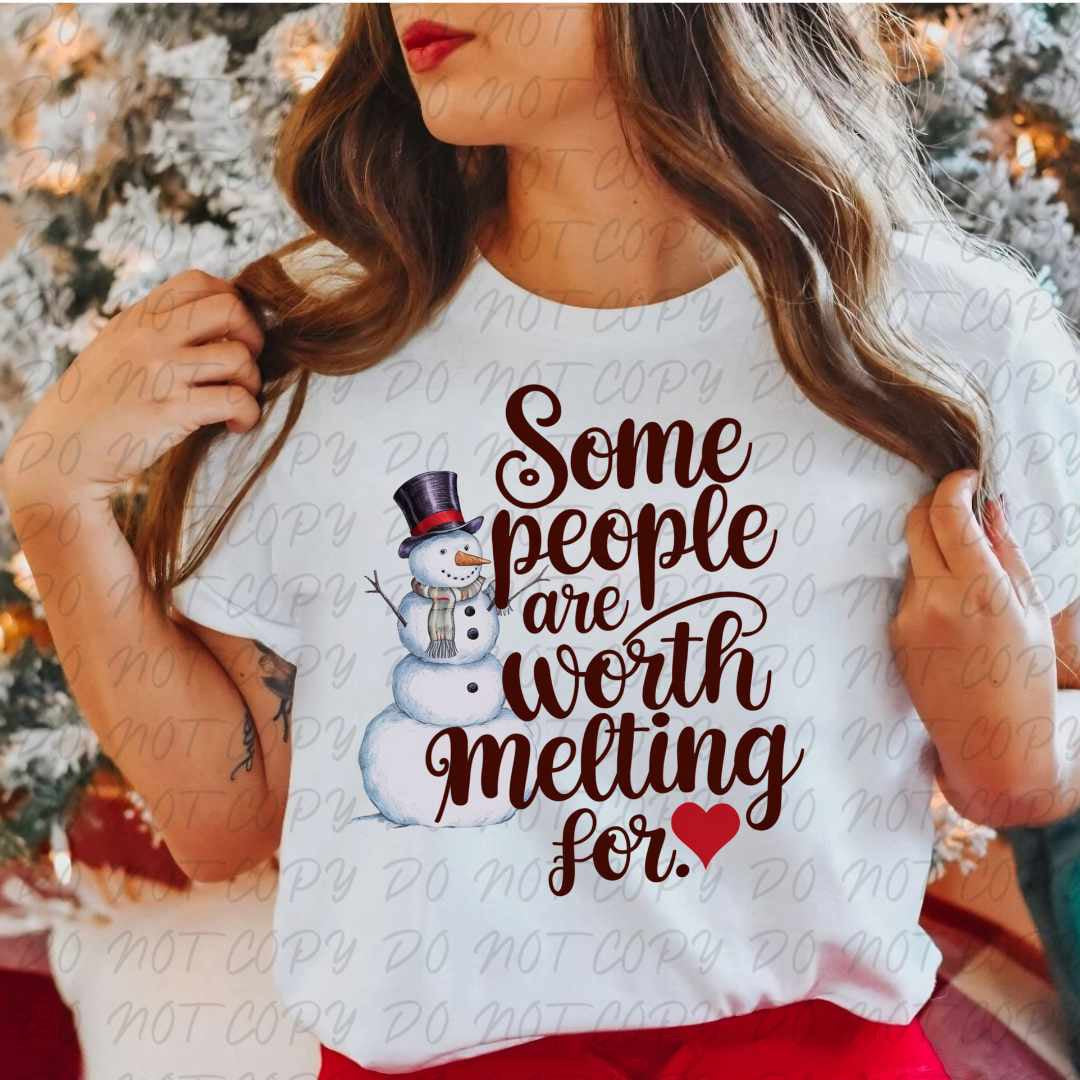 Some people are worth melting for snowman (vintage) 67330 DTF transfer