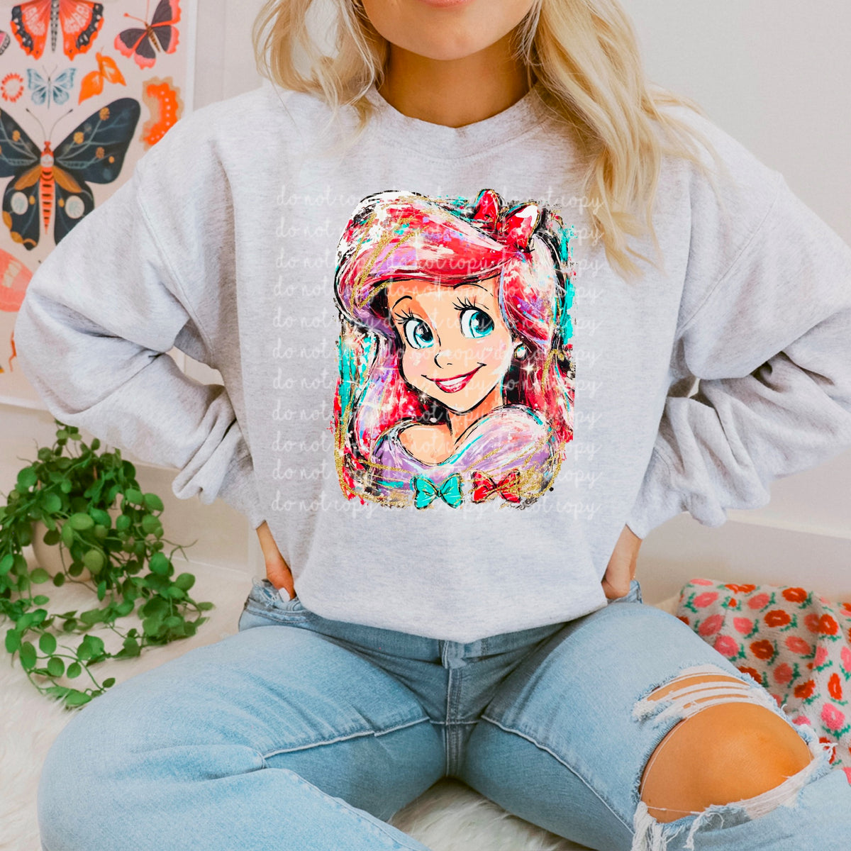 Mermaid Princess 117452 DTF transfer