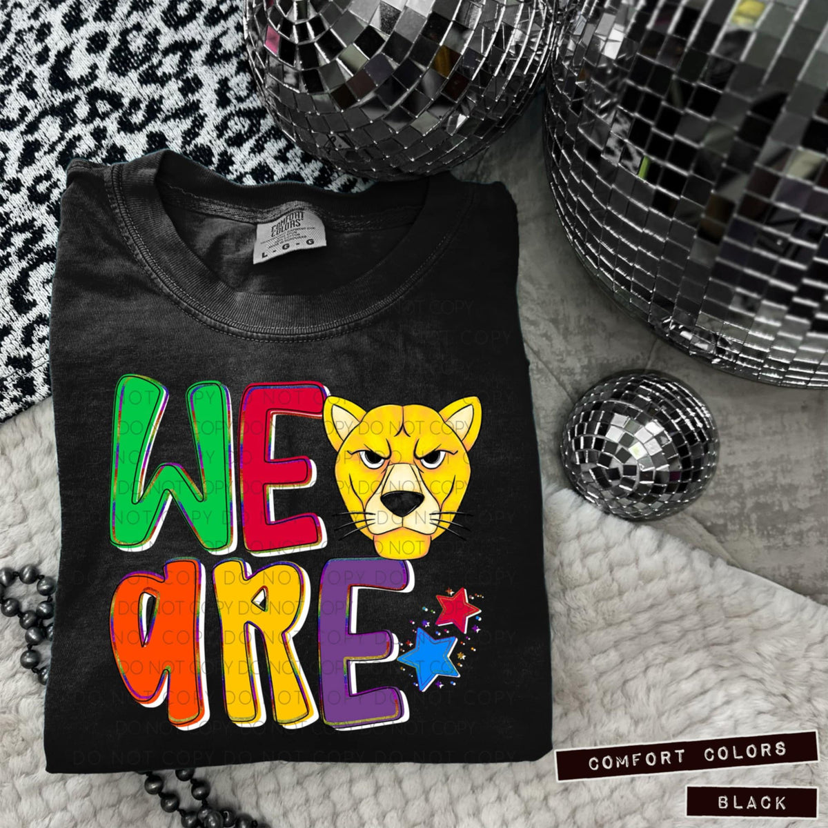 We are cougars yellow (Caplinger) 100864 DTF transfer