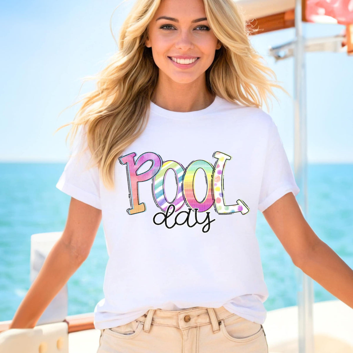 Pool day pastel (SDD) 94388 DTF transfer