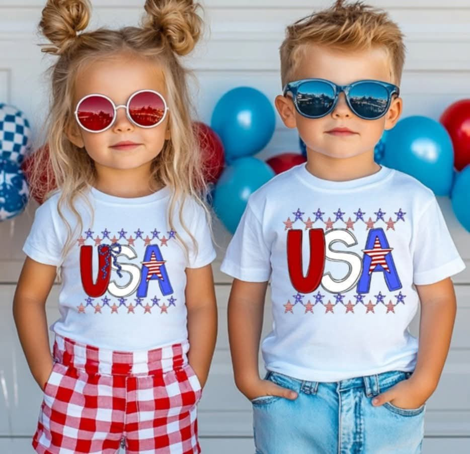 USA checkered  (S&G) 106330 DTF transfer