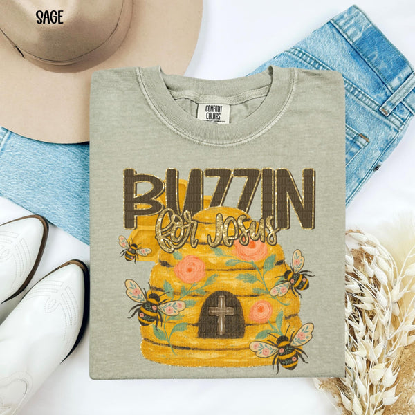 Buzzin for Jesus (SDD) 99271 DTF transfer