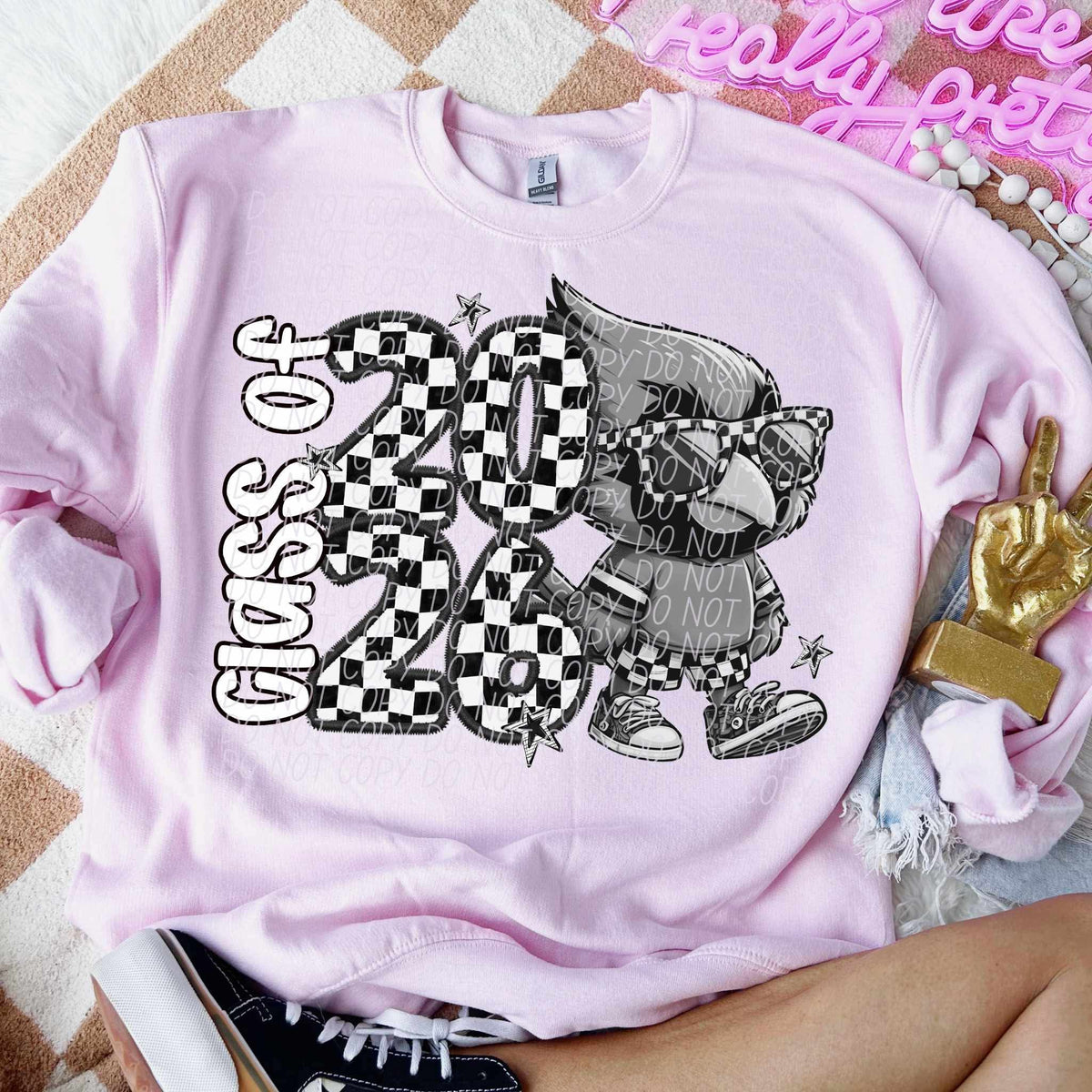 Class of 2026 checkered Cardinals city DTF transfer