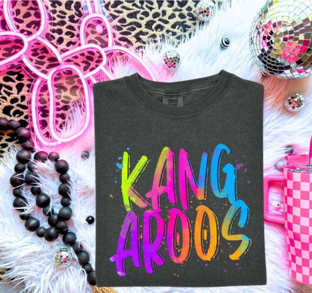 Kangaroos Neon Splatter (S&G) 99987 DTF transfer