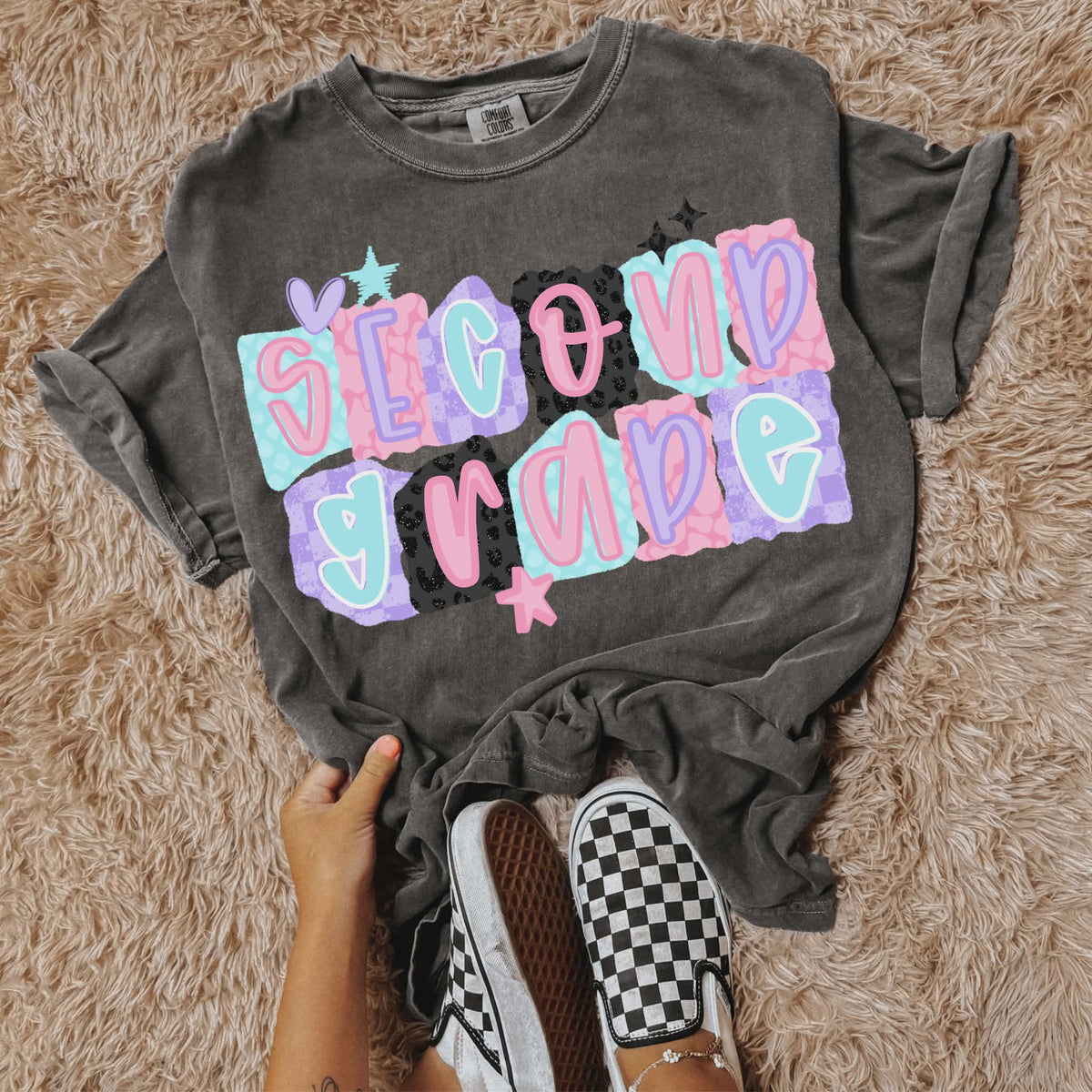 Second grade pastels (CMD) DTF Transfer