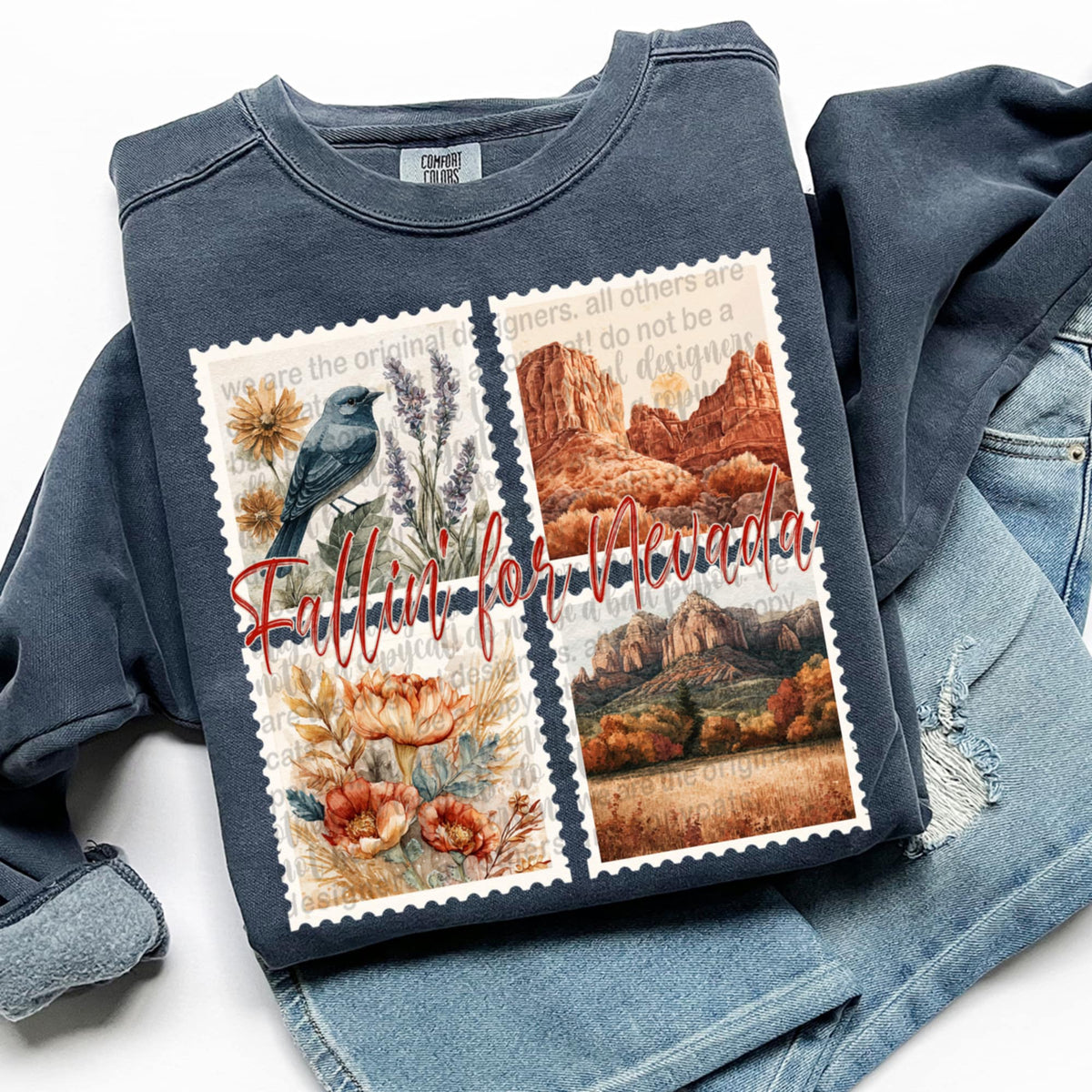 Falling For Nevada Fall Stamps (TTD) DTF transfer