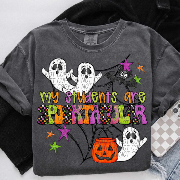 My students are Spooktacular (city) DTF transfer