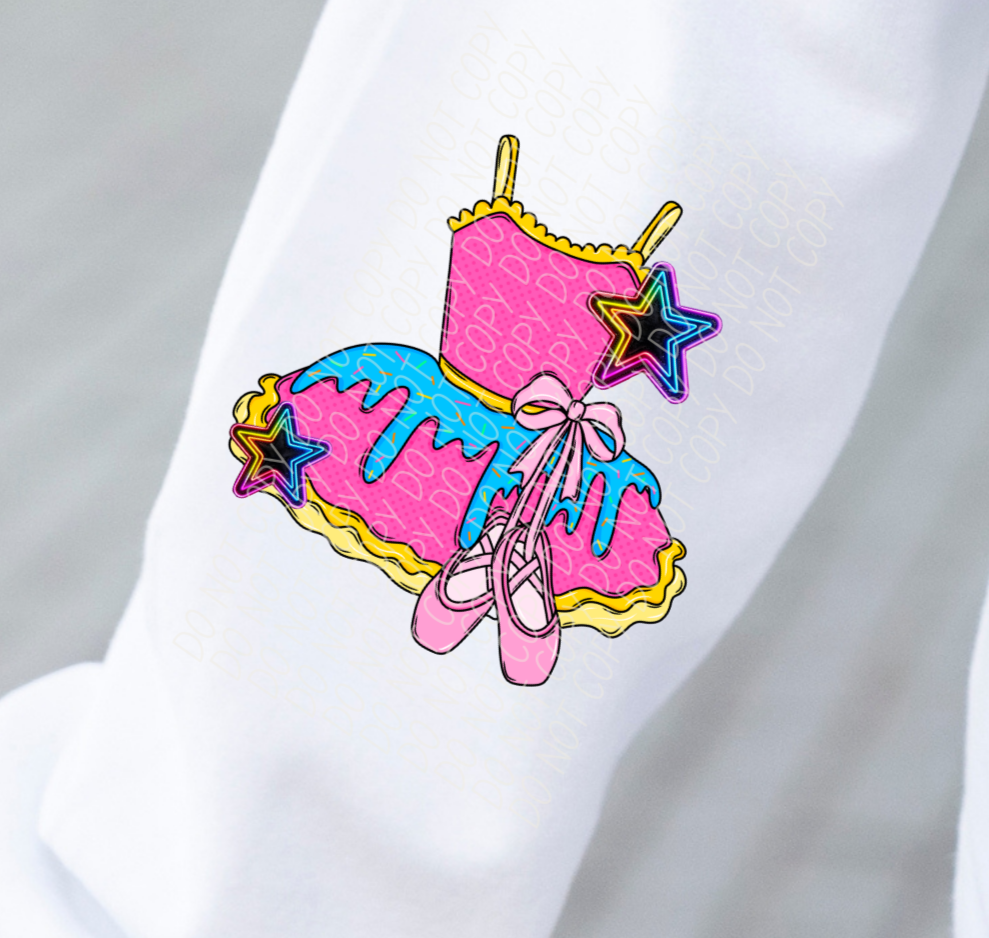 Dance Mama Drip SLEEVE PRINT (CITY) DTF transfer