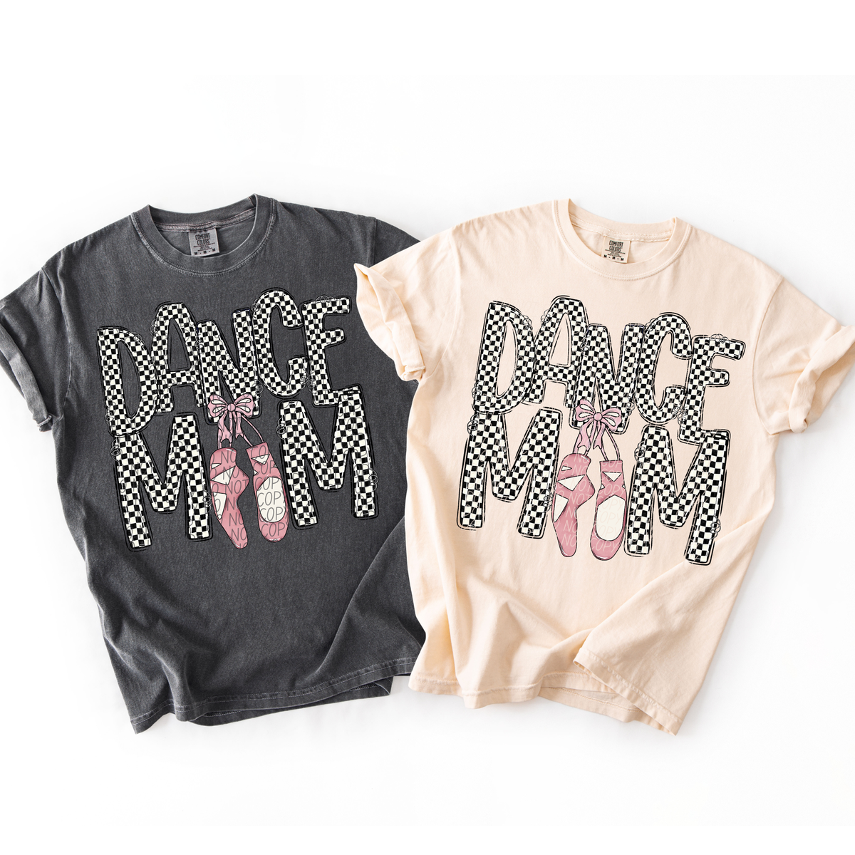 Dance mom black and white checkered (City) DTF Transfer