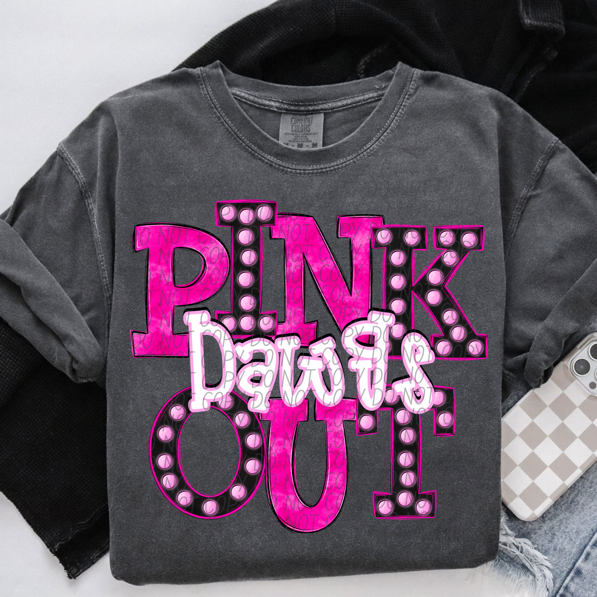 Dawgs Pink Out Marquee (City) 113003 DTF transfer