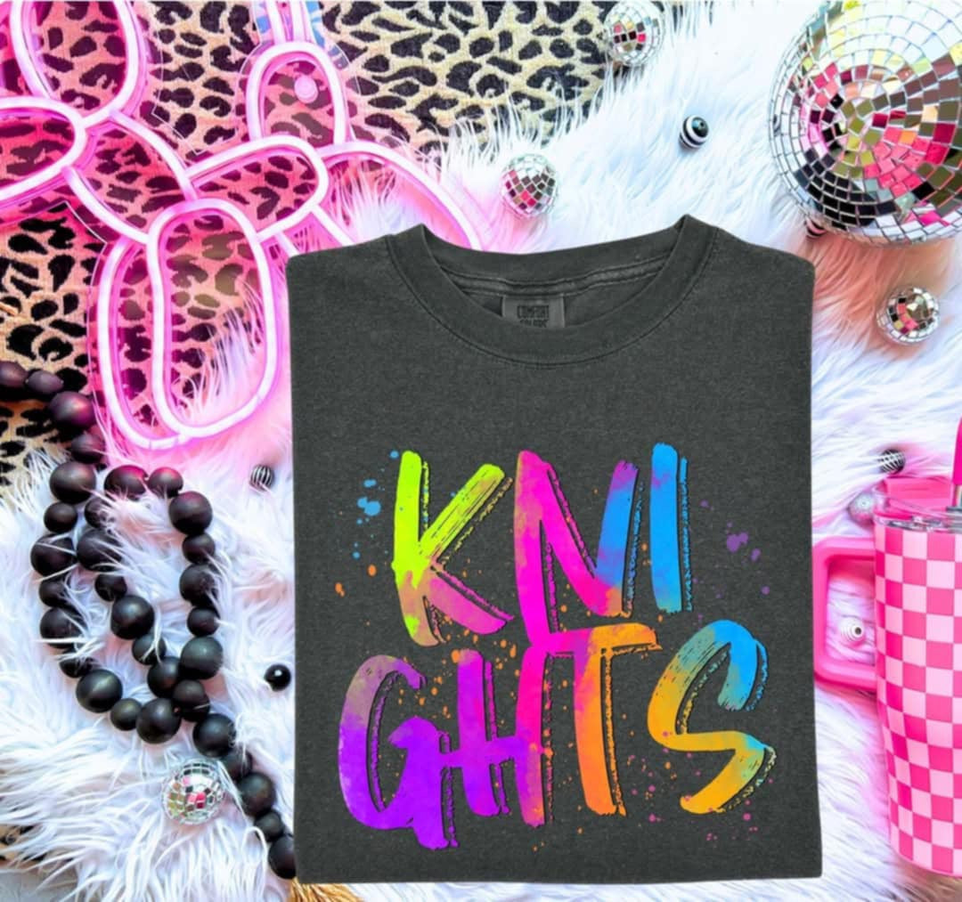 Knights Neon Splatter (S&G) 100018 DTF transfer