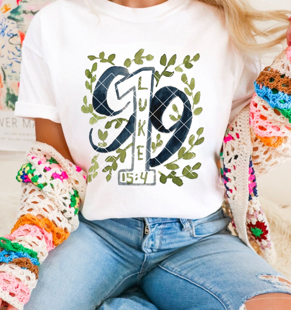 Luke 15:4 greenery DTF Transfer