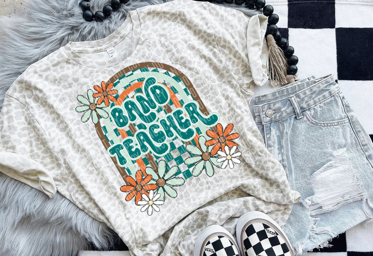 Band Teacher Floral Arch 49550 DTF transfers