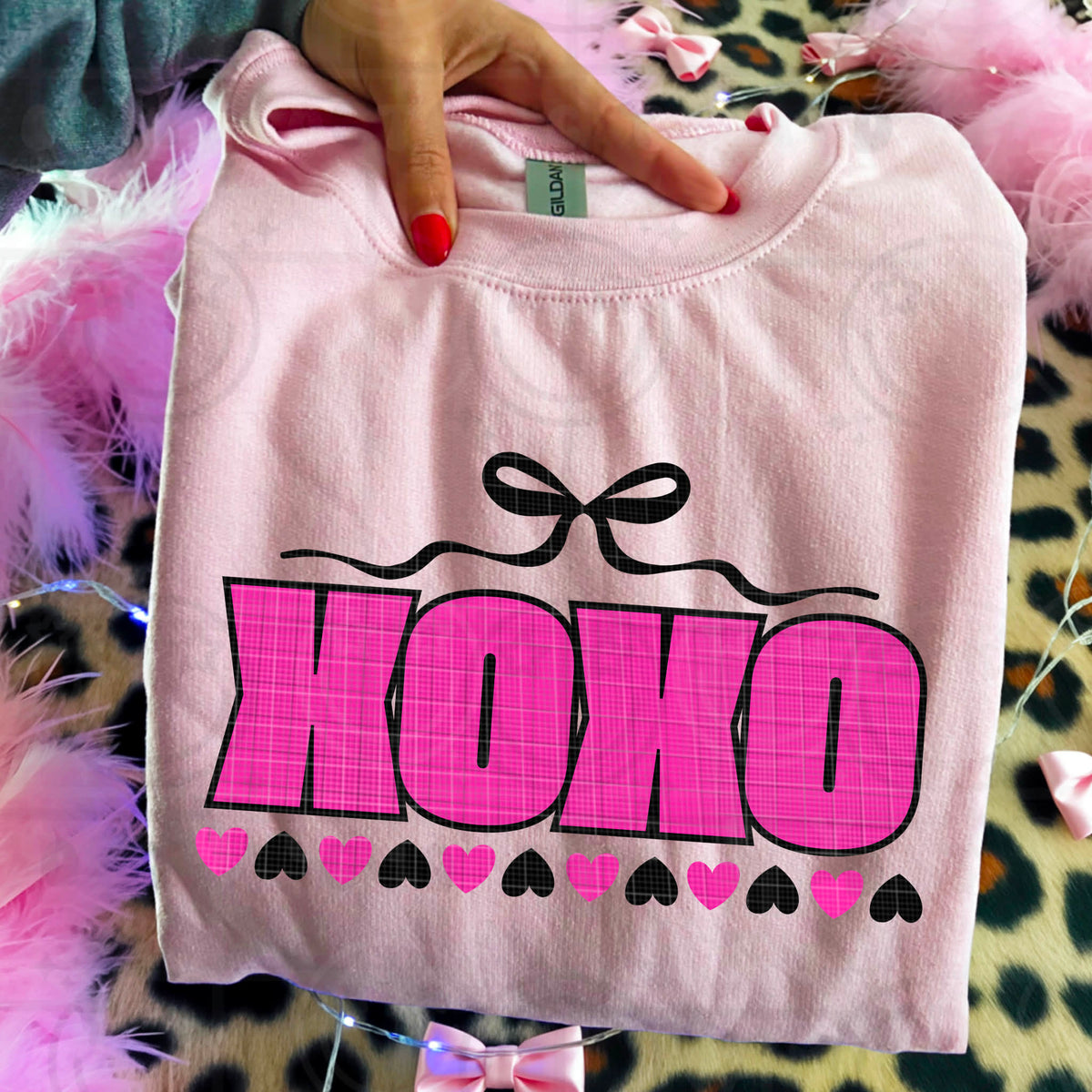 Xoxo Hot Pink (HW) DTF transfer