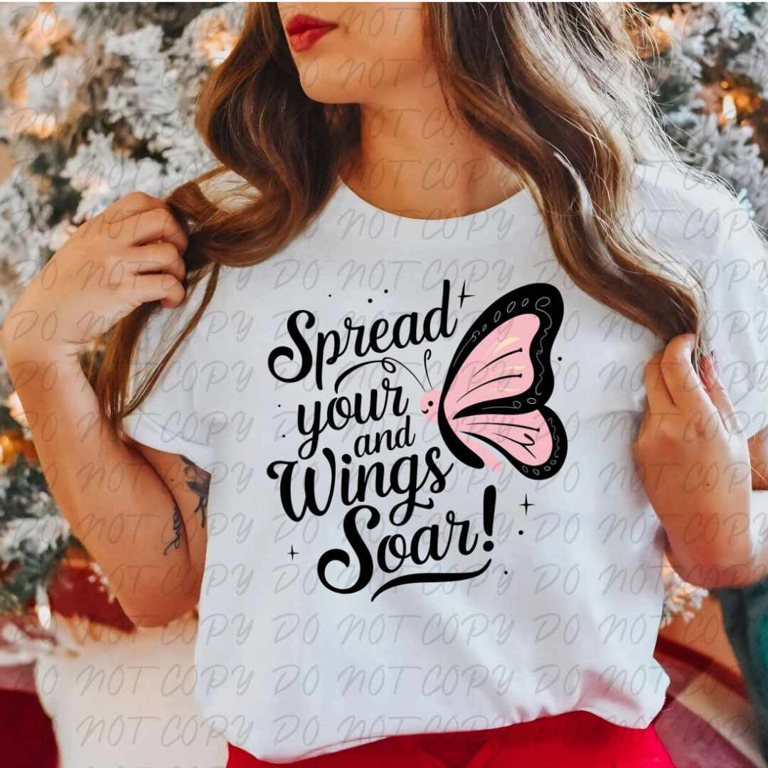 Spread your wings and soar (vintage) 67351 DTF transfer