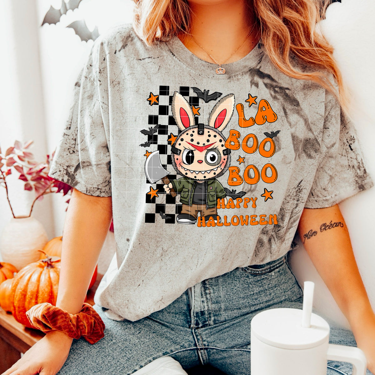 Mask Bunny boo boo (sarcastic momma) 113751 DTF transfer