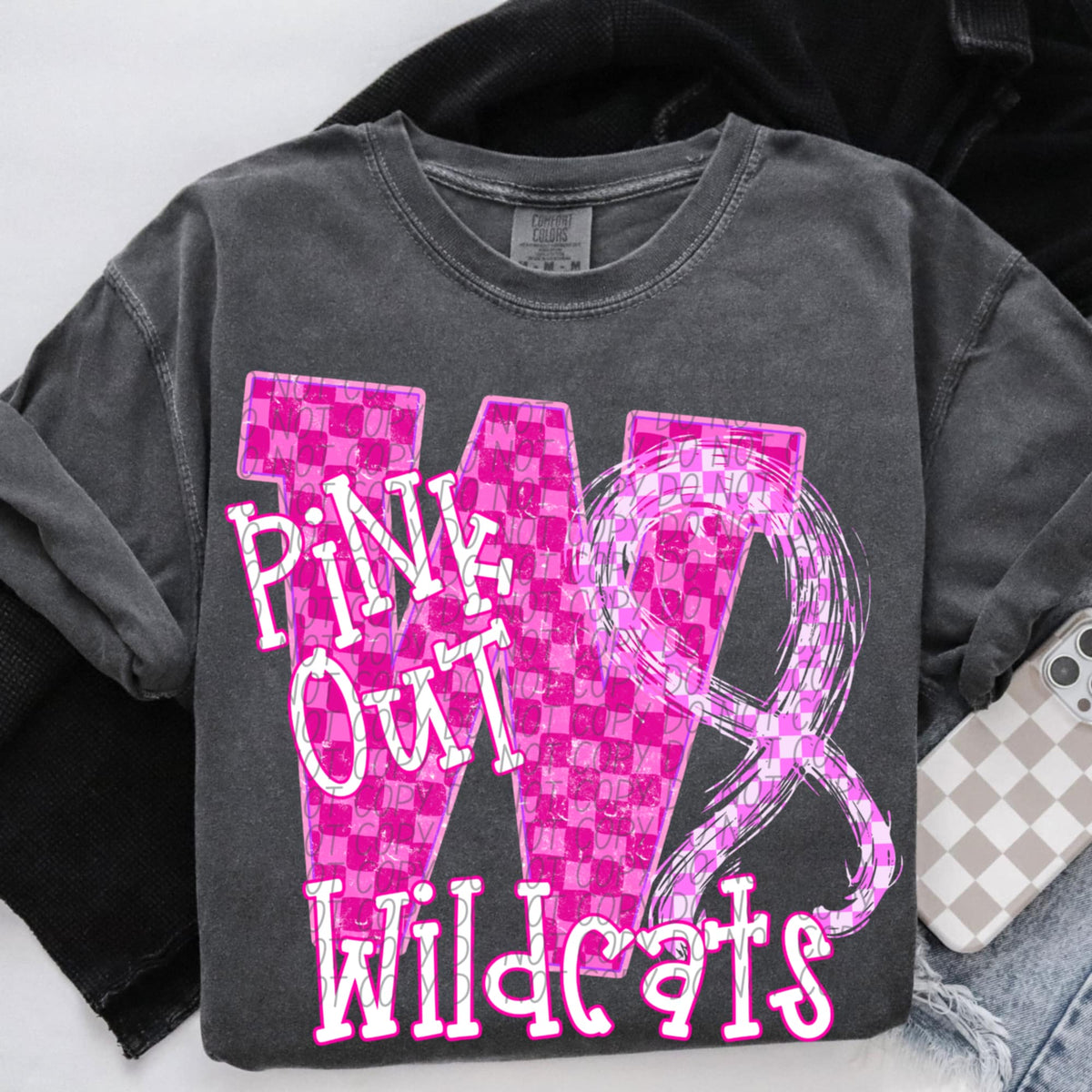 Wildcats Pink Out Varsity (city) DTF Transfer
