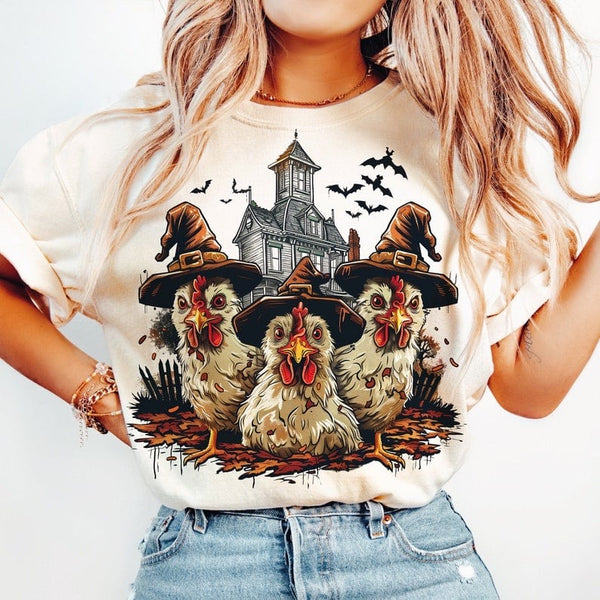 Witchy chickens 50974 DTF transfer