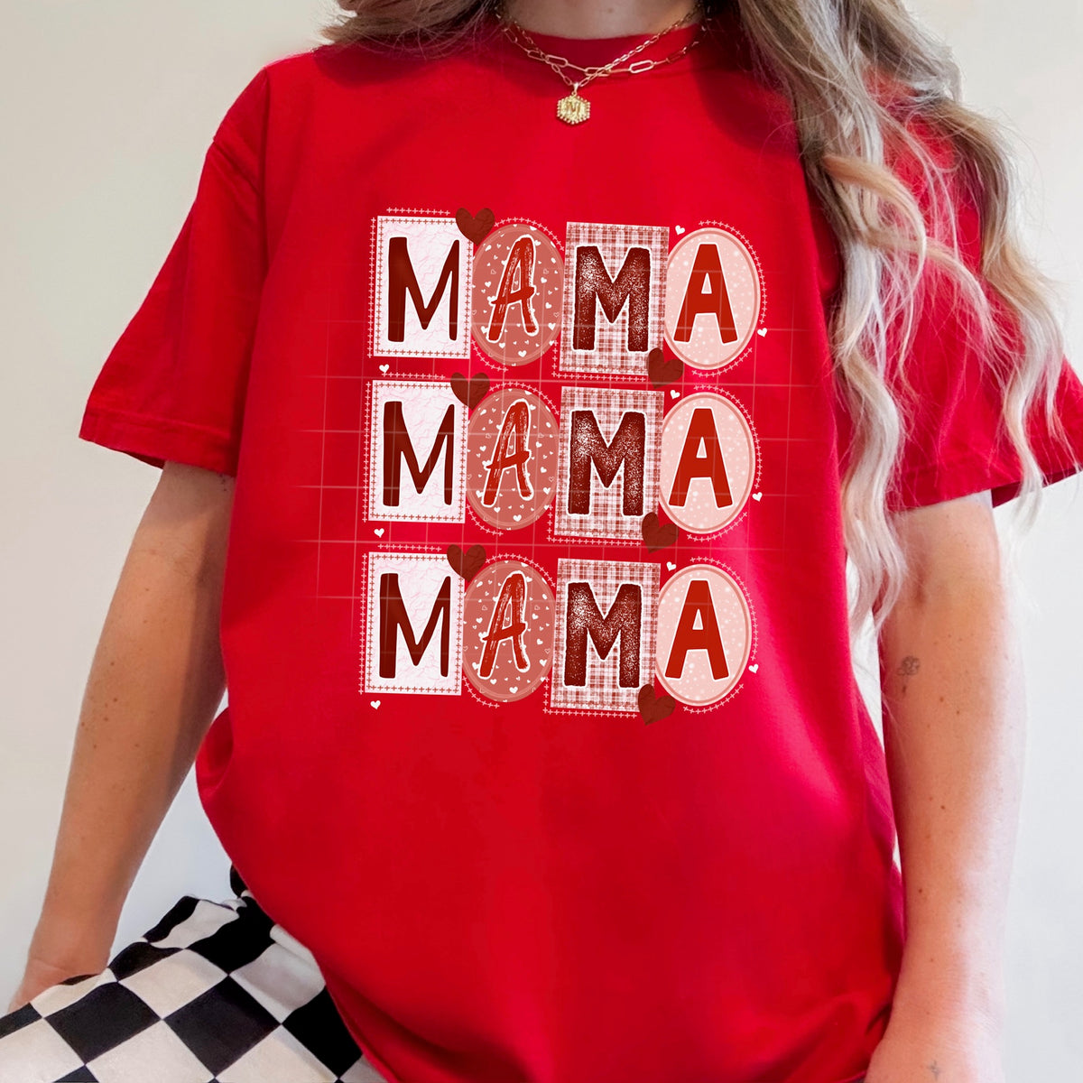 Mama mixed fonts stacked (CSC) DTF transfer