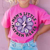 Mom’s little mayhem maker purple flower LIGHTNING BOLT (VIRGO) 58507 DTF transfer