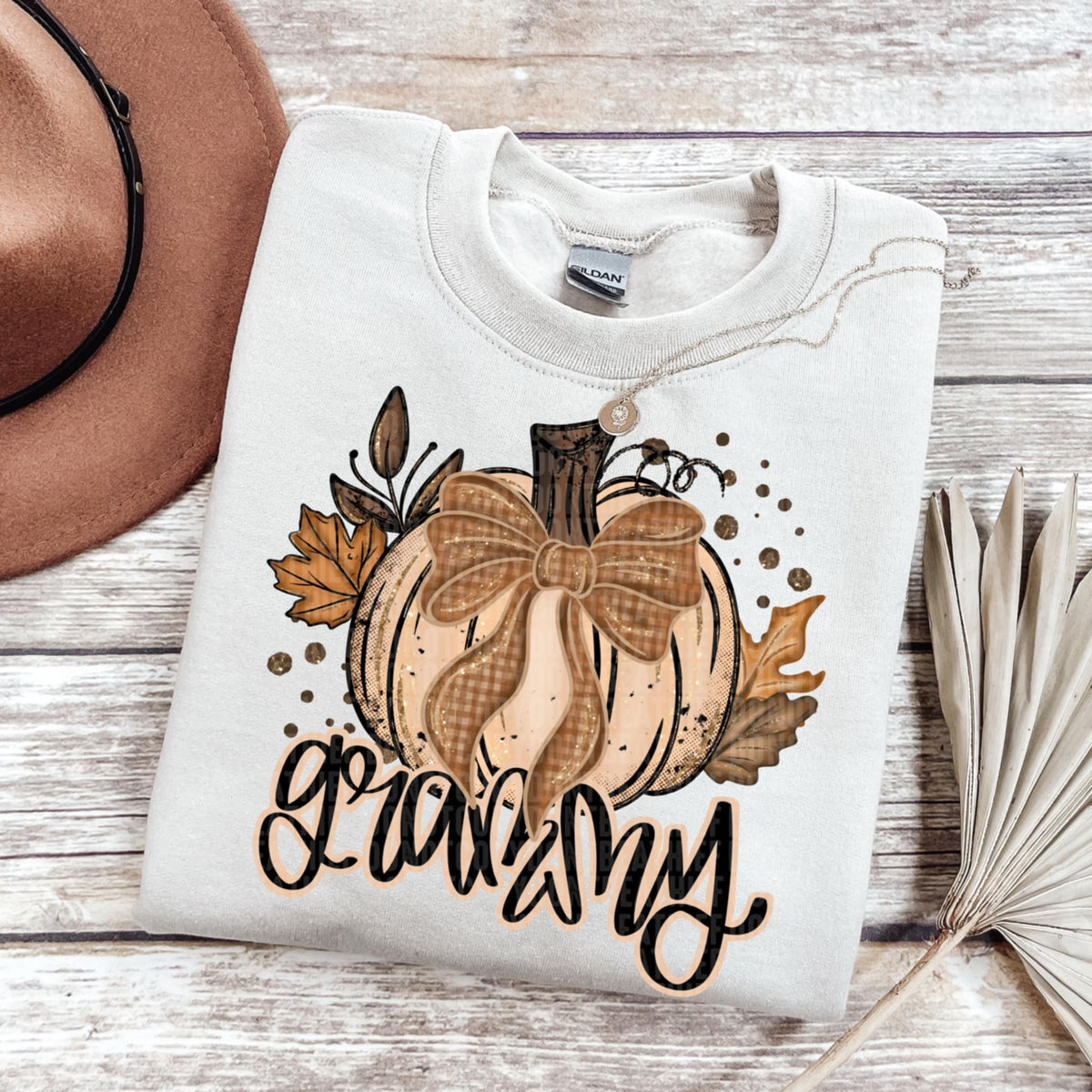 Grammy Pumpkin (sdd) DTF transfer