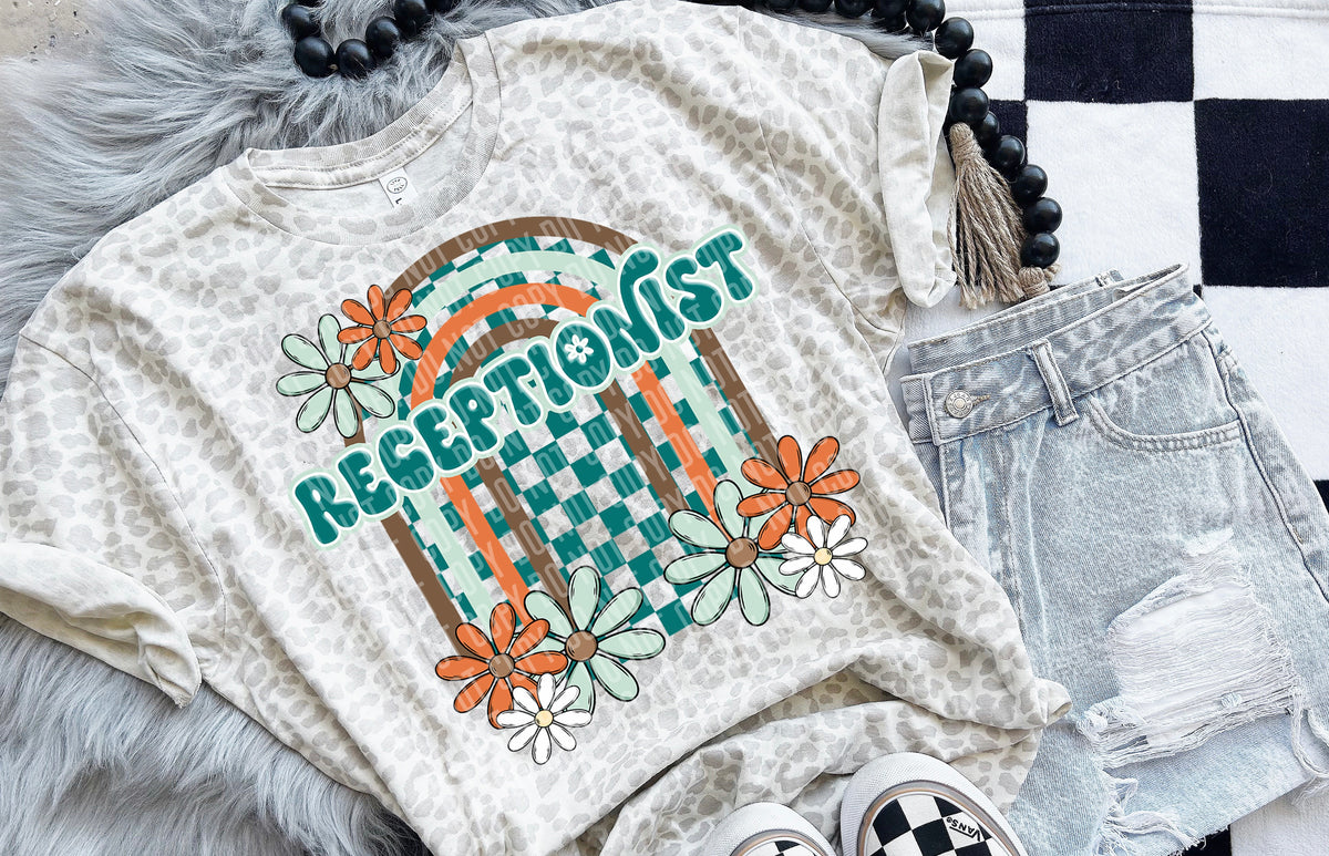 Receptionist Floral Arch 49495 DTF transfers