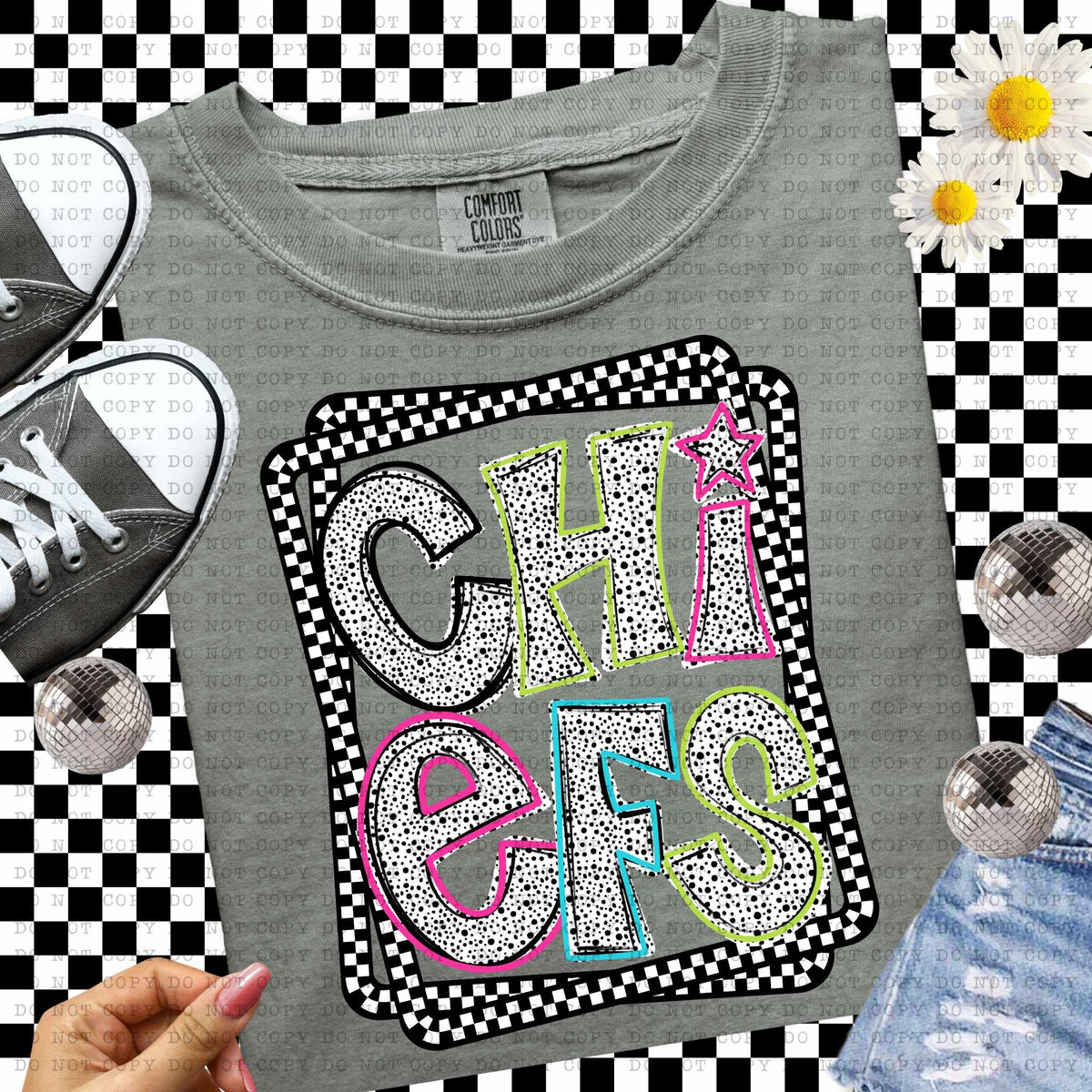 Chiefs Dalmatian filled mascots (ECHT) 55114 DTF transfer