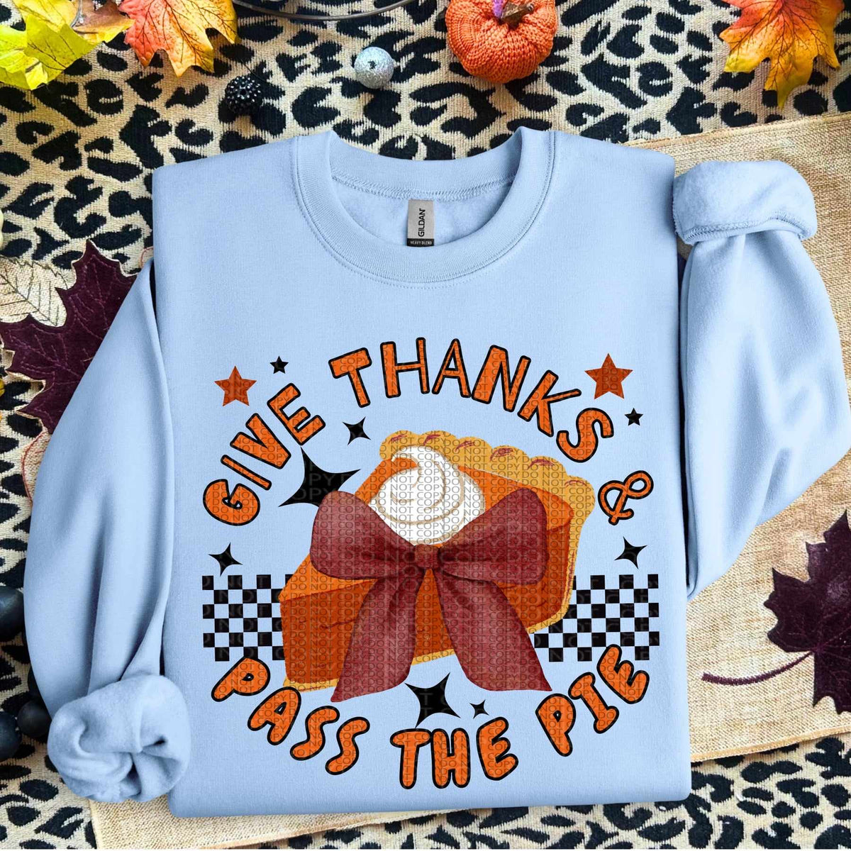Give thanks & pass the pie (HW) 60073 DTF transfer
