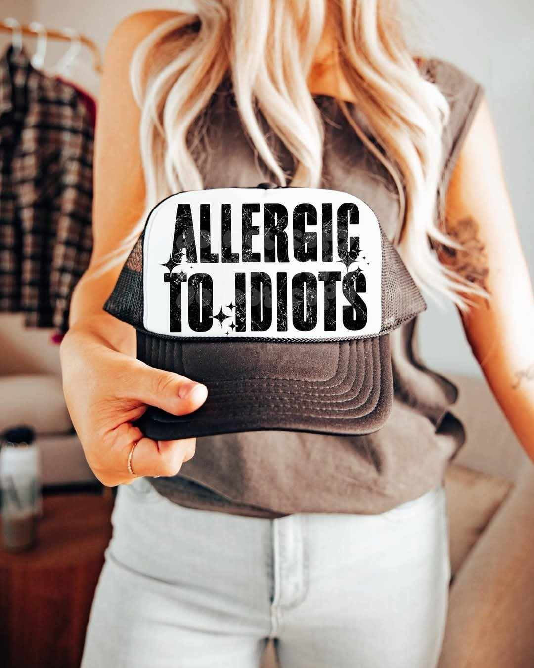 Allergic to idiots (LYTTLE) 75470 DTF transfer