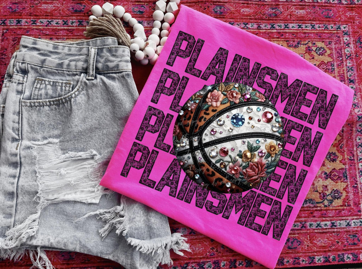 Plainsmen bedazzled basketball (VIRGO) 94453 DTF transfer