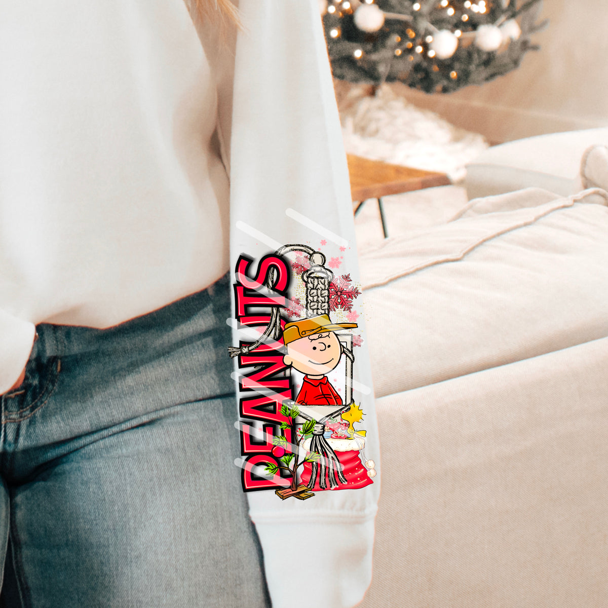 Merry Christmas Peanut SLEEVE (RENEWED) 113643 DTF transfer