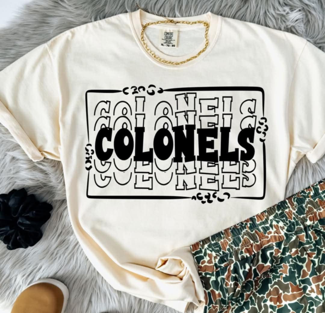 Colonels stacked with frame (S&G) 98050 DTF transfer