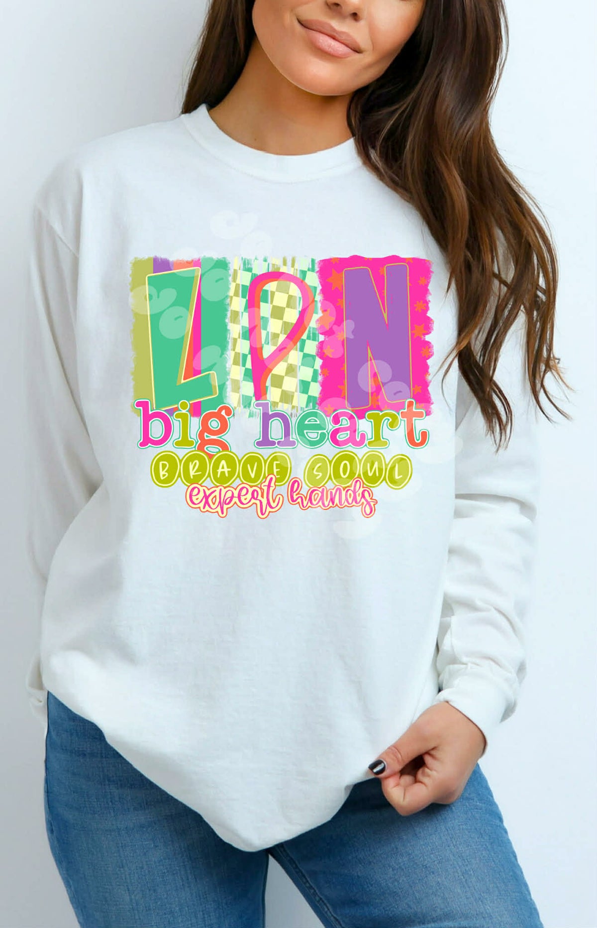 LPN big heart (c’s) DTF Transfer